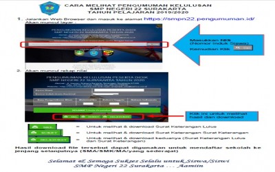PENGUMUMAN KELULUSAN KELAS IX